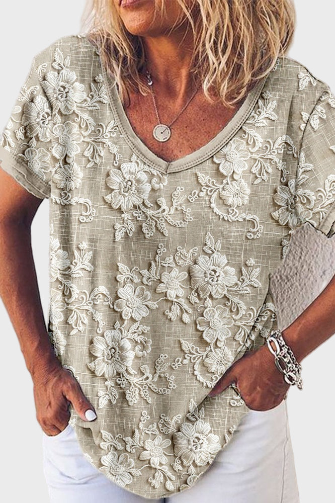Blouse Col Couché Soleil