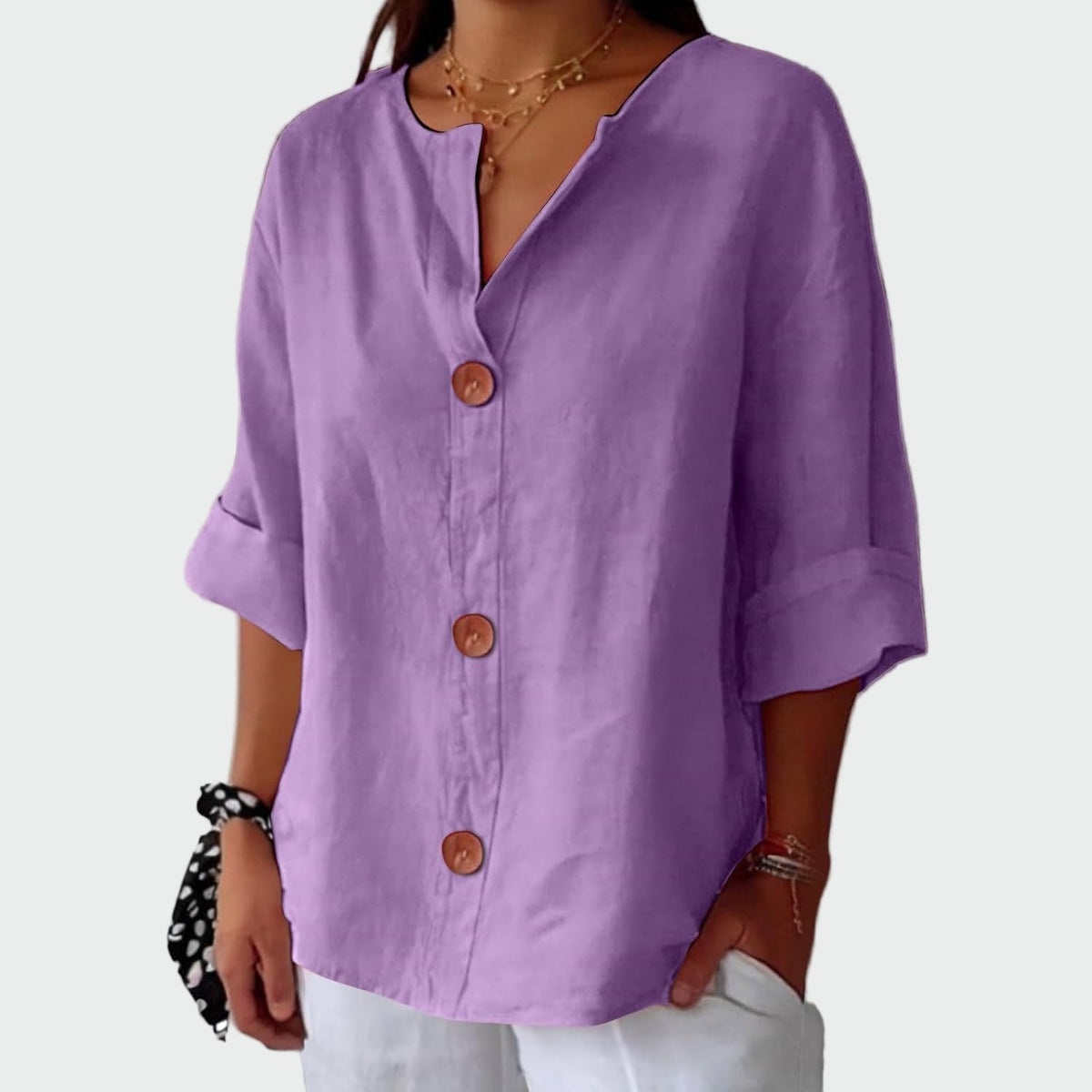 Blouse Texturée Décontractée