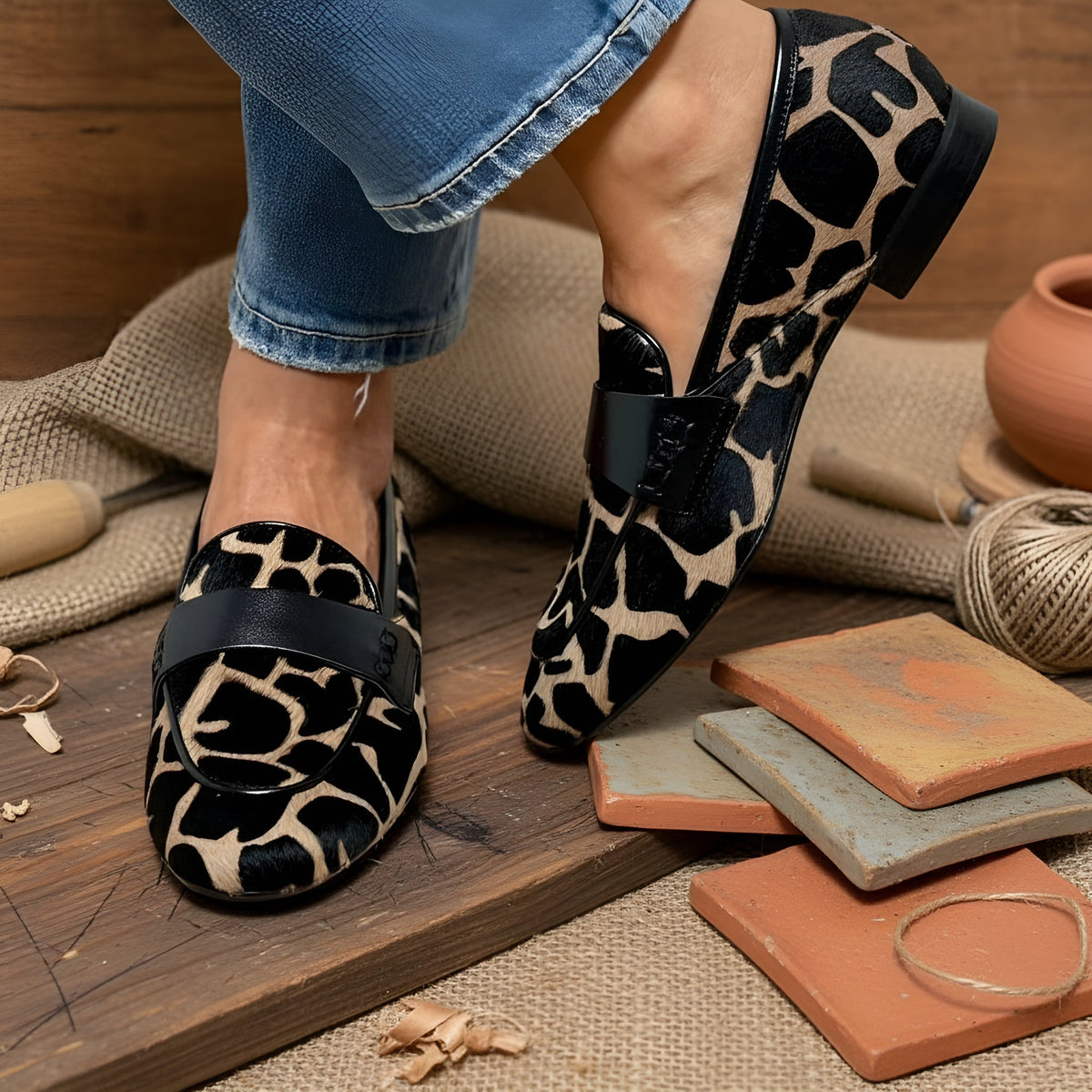 MAELYS™ | Mocassins Léopard