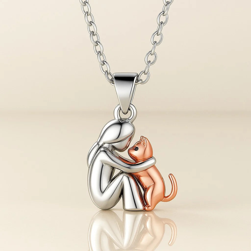 Pendentif chat câlin