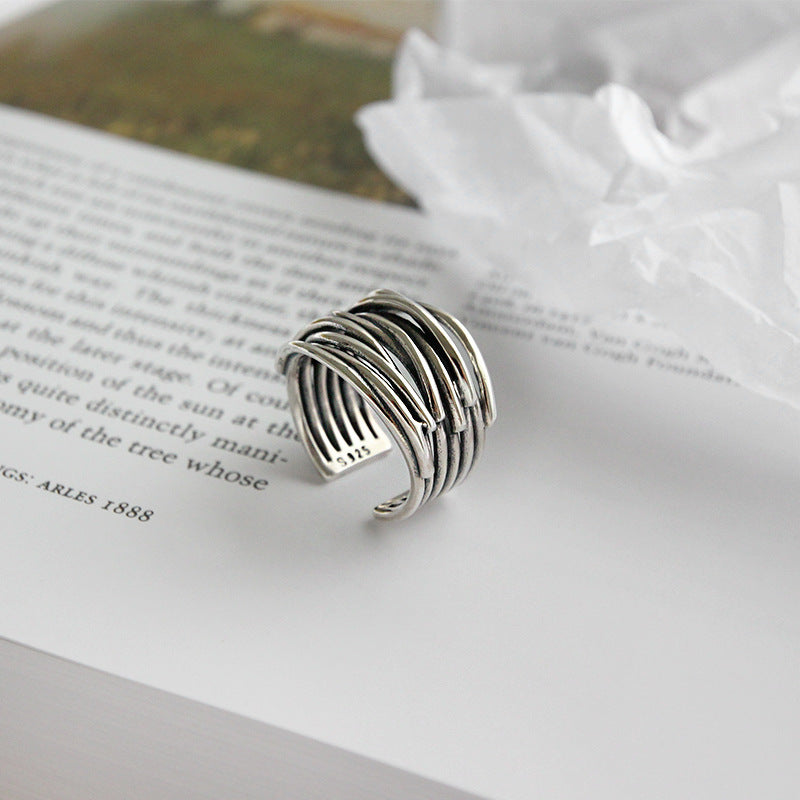 Bague en argent ajustable