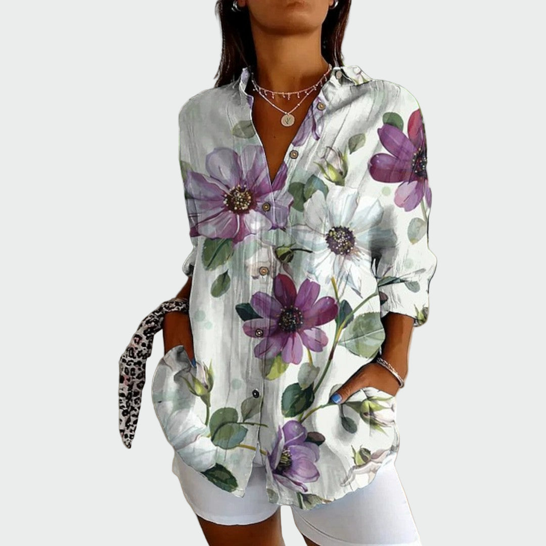 Chemise Élégante Imprimé Floral