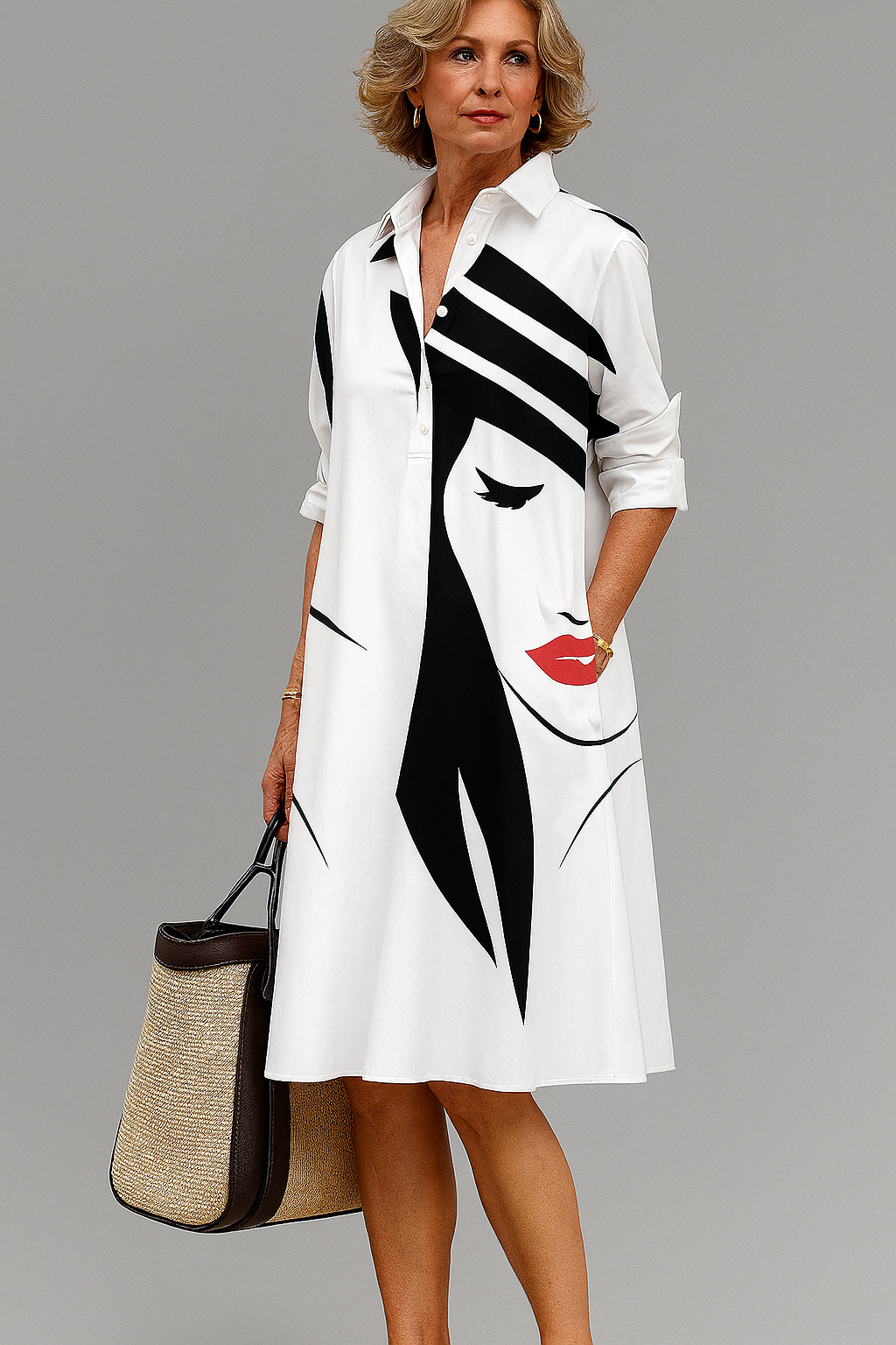 Bella | Robe midi élégante et stylée