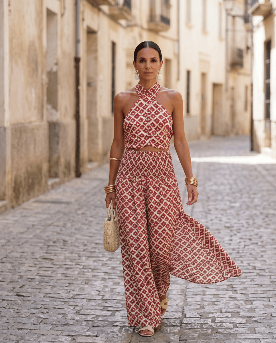 Elsa | Ensemble élégant avec un design à épaules dénudées
