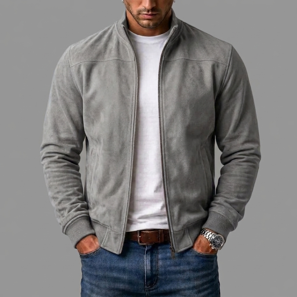 Julien | Blouson bombardier en daim