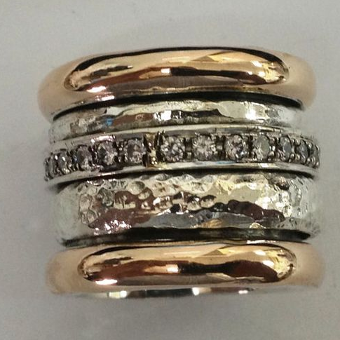 Bague vintage en or épais
