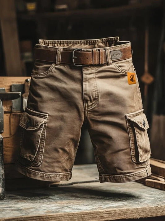 Short cargo à multiples poches