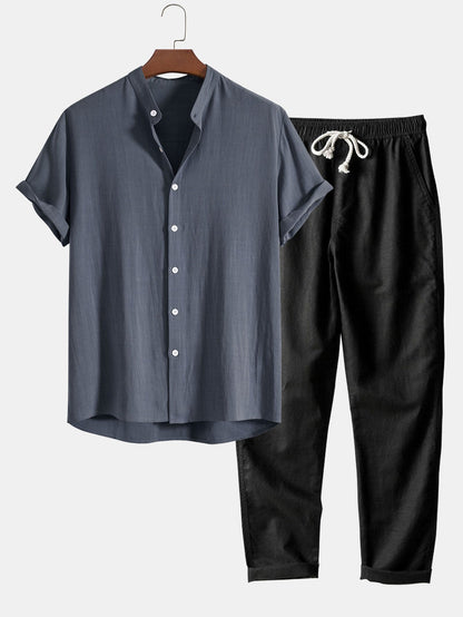 James | Ensemble d'Été en Lin pour Hommes
