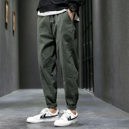 Jogging Ajusté En Coton Mélangé Pour Homme