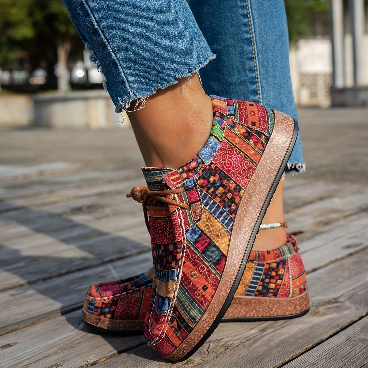 LÉONIE™ | Chaussures rétro colorées pour femme