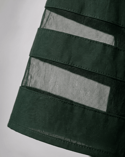 Cerelia | Robe midi à détails en maille et poches