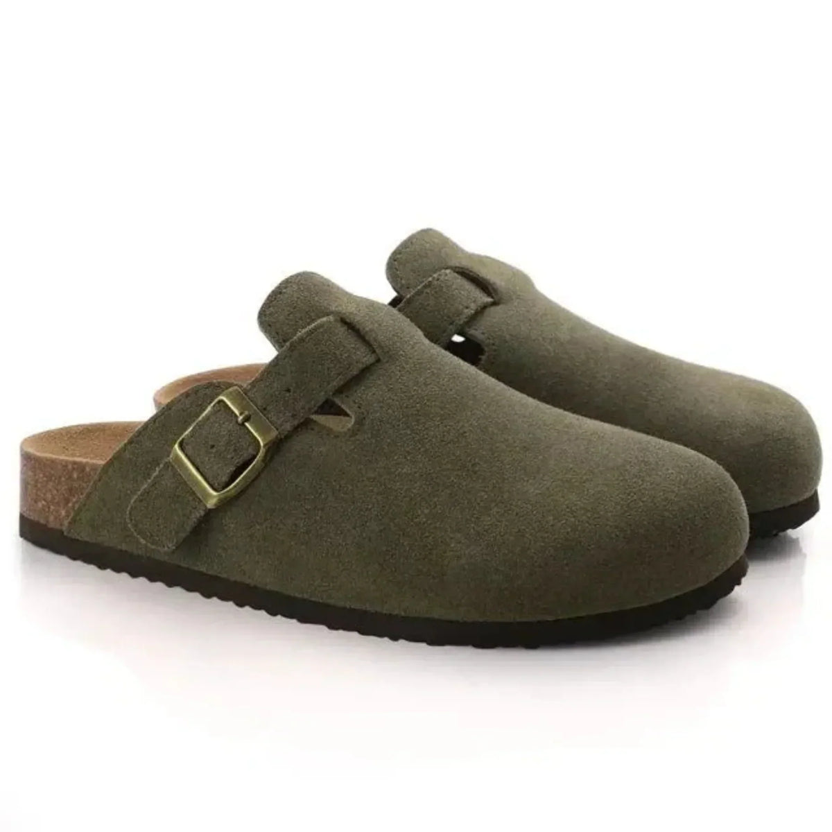 Valentin | Sabots à boucle en daim pour homme