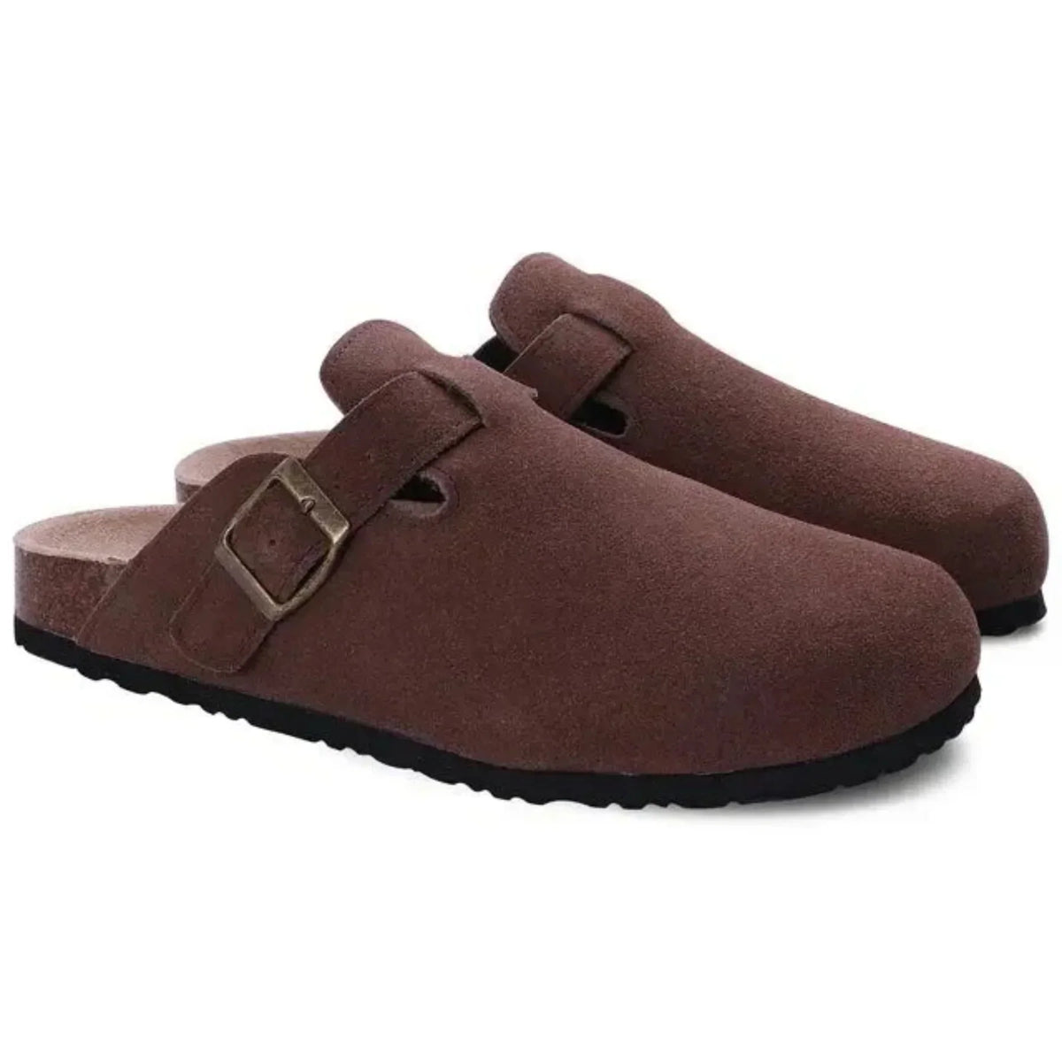 Valentin | Sabots à boucle en daim pour homme