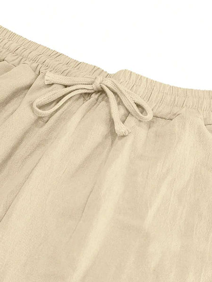 MATHIS | PANTALON LÉGER EN LIN AVEC CORDON