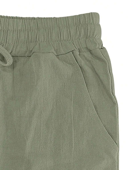 MATHIS | PANTALON LÉGER EN LIN AVEC CORDON
