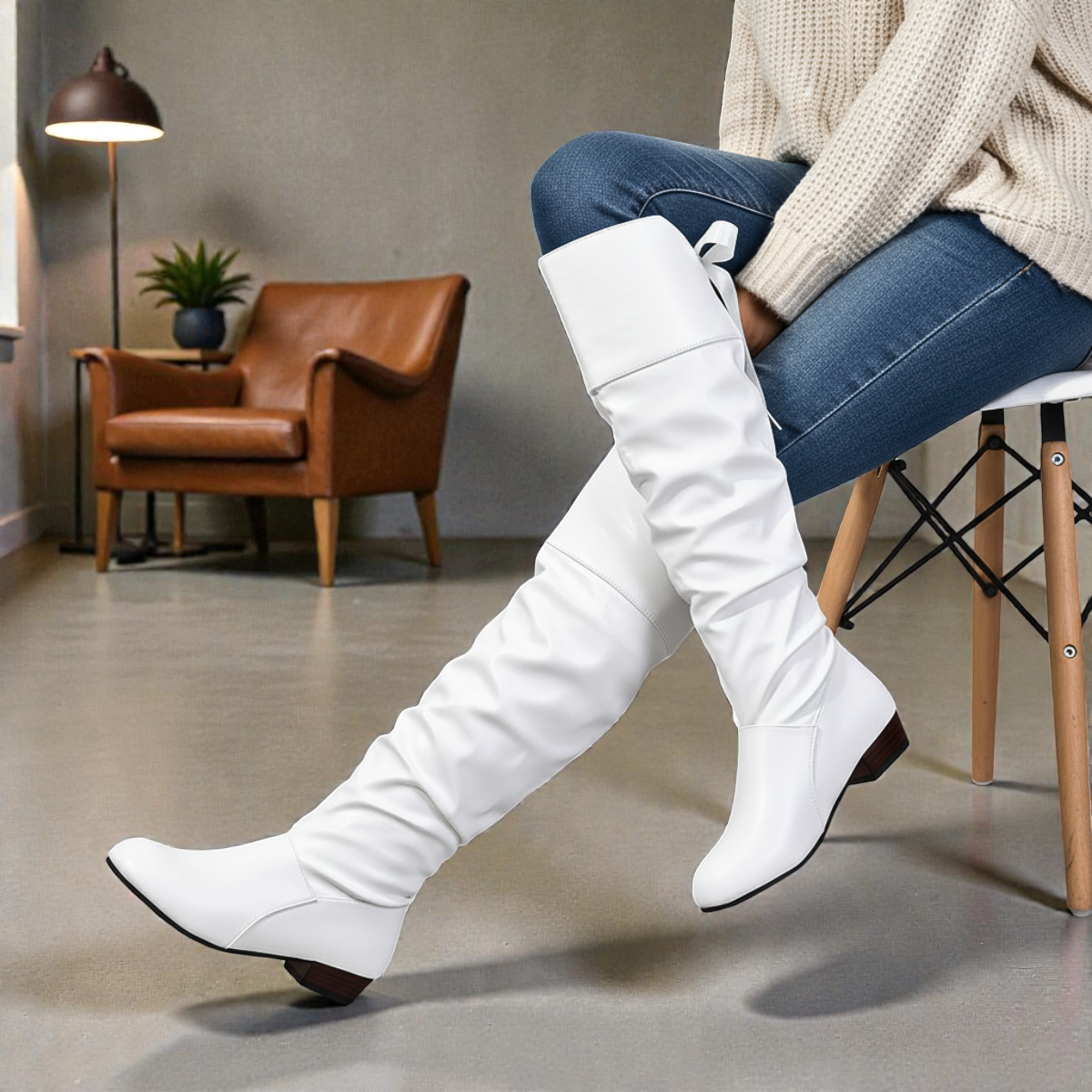 ISALINE™ | Bottes en Cuir Chic Femme