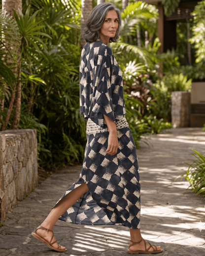 Maelia | Robe mosaïque méditerranéenne