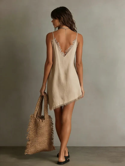 ELISABETTA | Vestido Mini de Lino