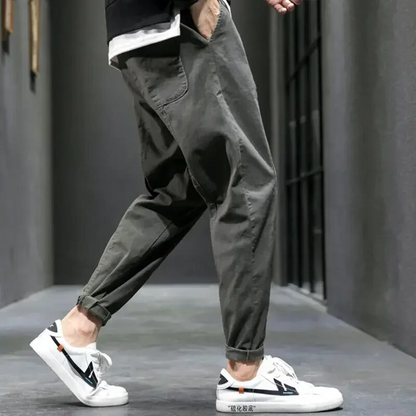 Jogging Ajusté En Coton Mélangé Pour Homme