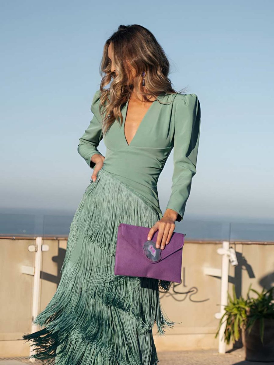 Sauge | Robe à franges