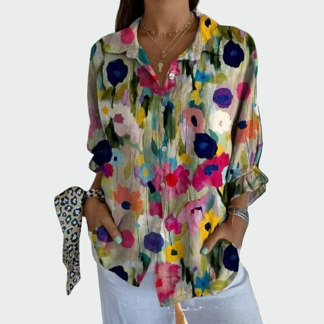 Chemise Élégante Imprimé Floral