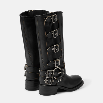 Harley™ | Bottes Noires en Cuir