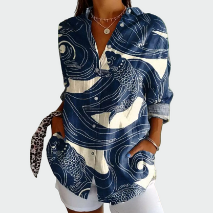 Chemise Élégante Imprimé Floral