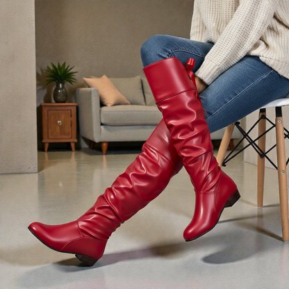 ISALINE™ | Bottes en Cuir Chic Femme
