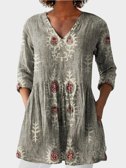 Anaïs Blouse Longue Décolleté V