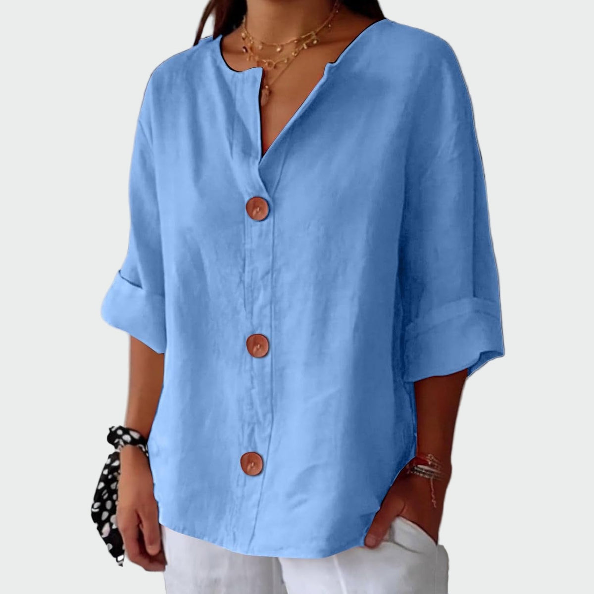 Blouse Texturée Décontractée