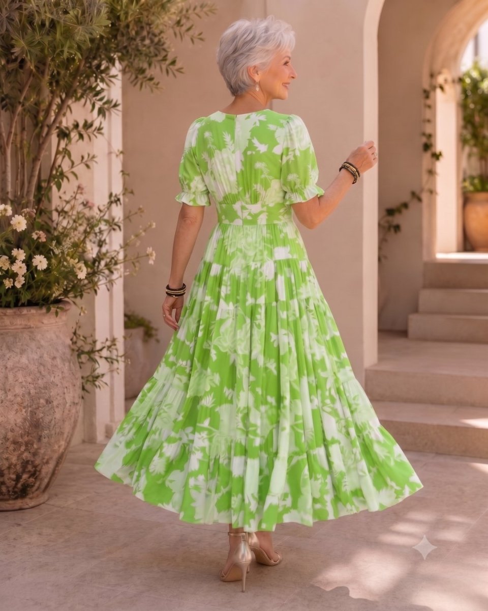 Manuela | Robe longue à fleurs flatteuse