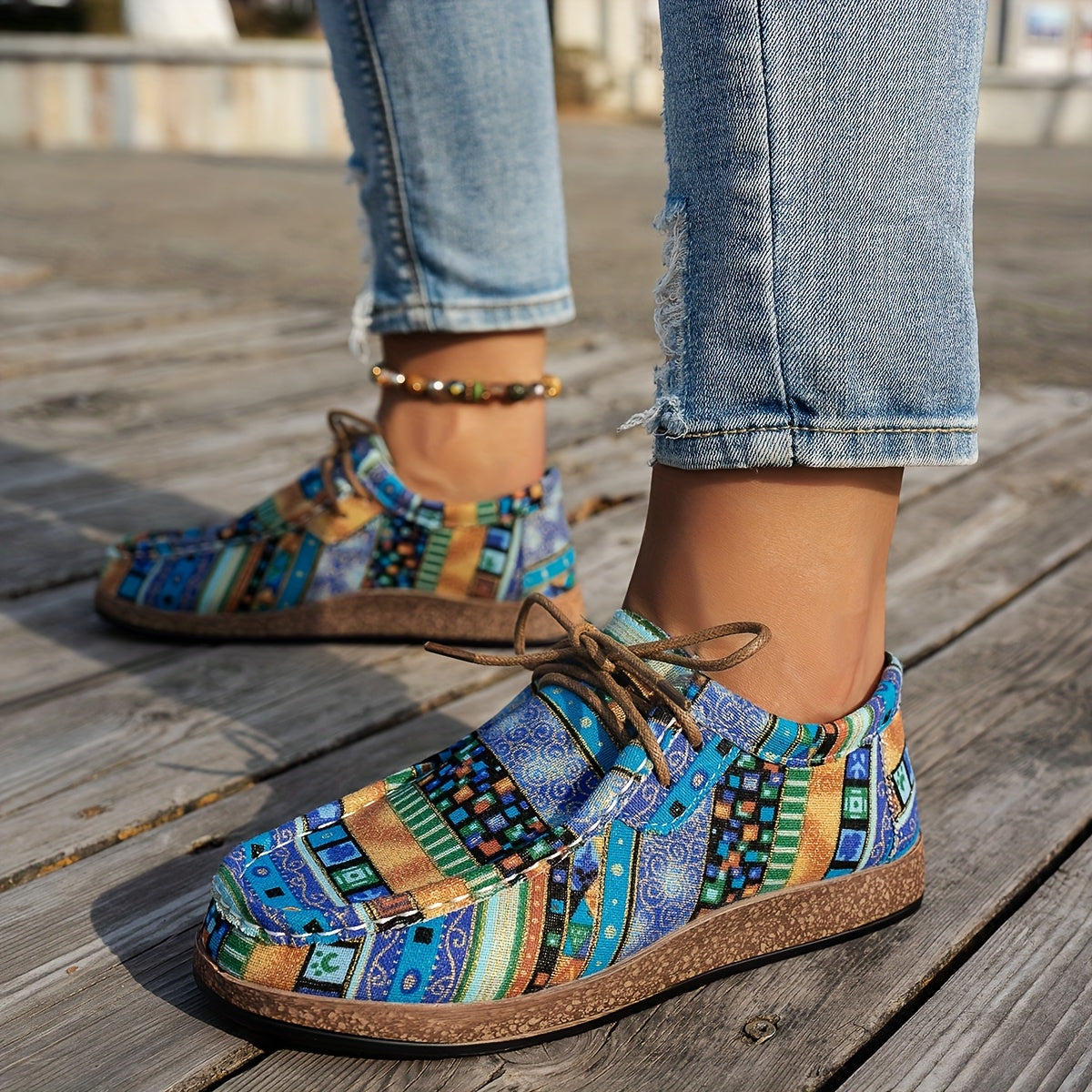LÉONIE™ | Chaussures rétro colorées pour femme