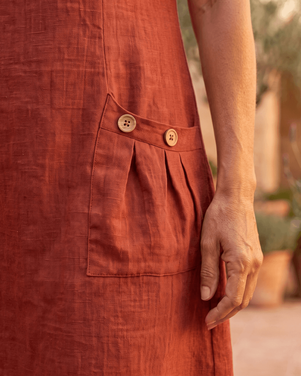 Dolores | Robe décontractée et élégante en lin