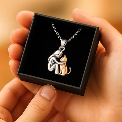 Pendentif chat câlin