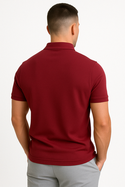 GREGORIO | POLO MODERNE AVEC ZIP MI-HAUT
