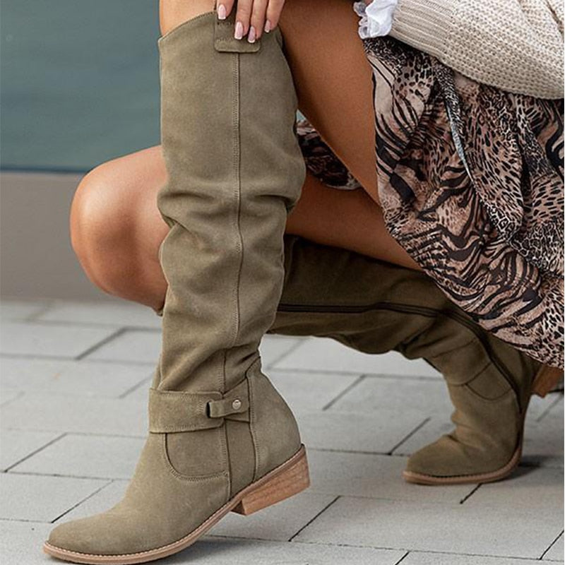 Lina™ | Bottes en daim confortables et chaudes pour femmes