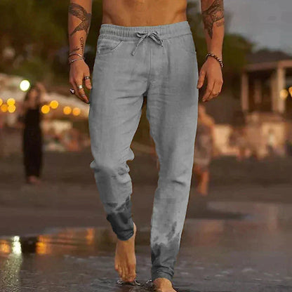 PANTALONS DE PLAGE EN LIN