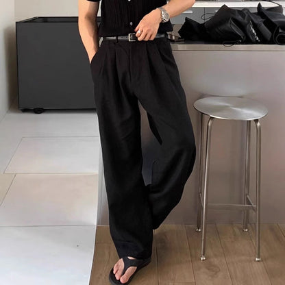 LOUIS | PANTALONS EN LIN À JAMBES LARGES