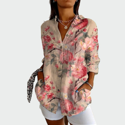 Chemise Élégante Imprimé Floral