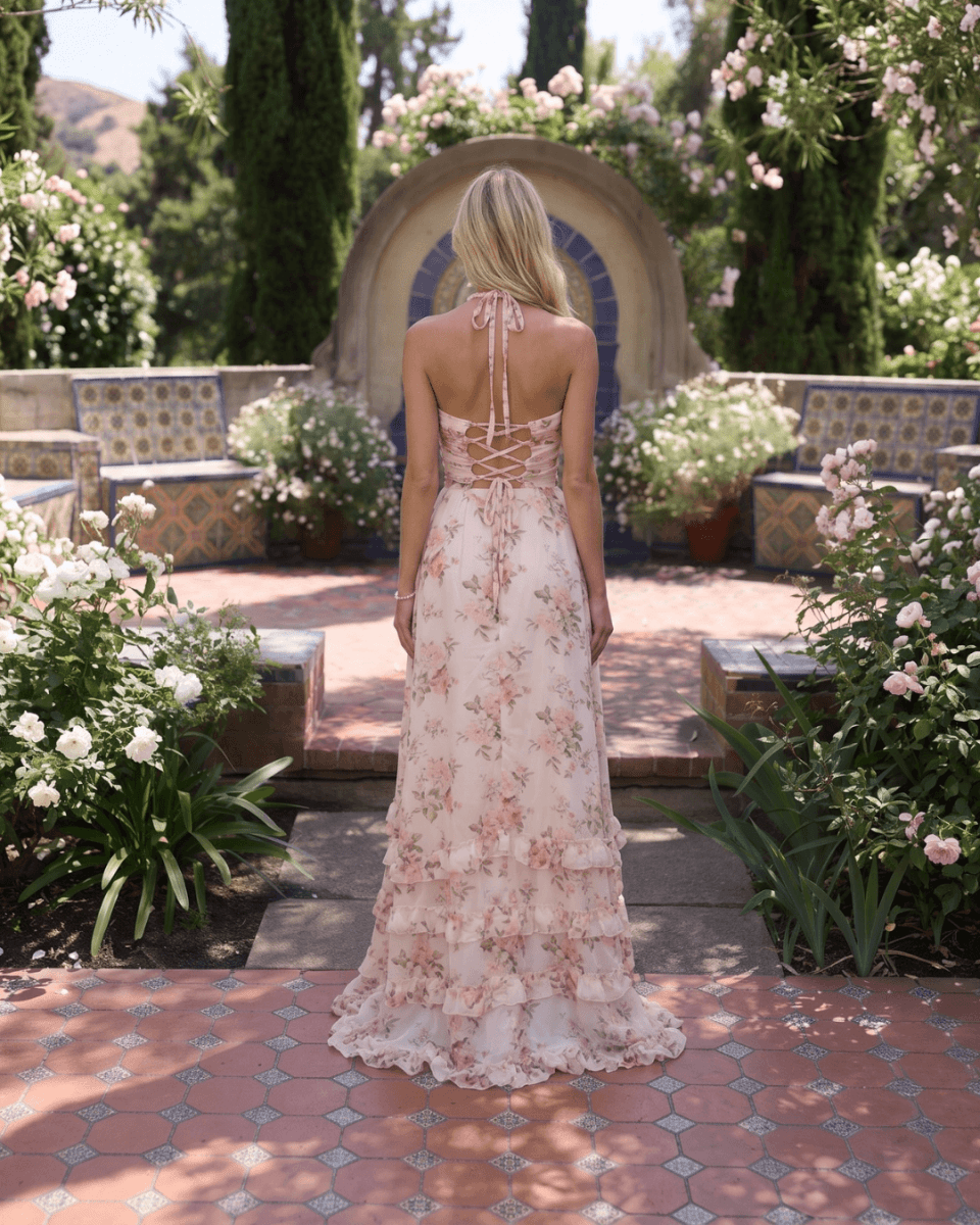 Vera | Robe rose élégante