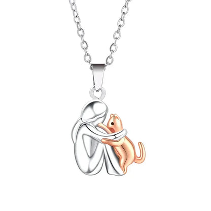 Pendentif chat câlin