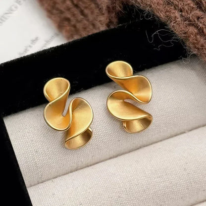 Boucles d'Oreilles en Argent et Or 18K