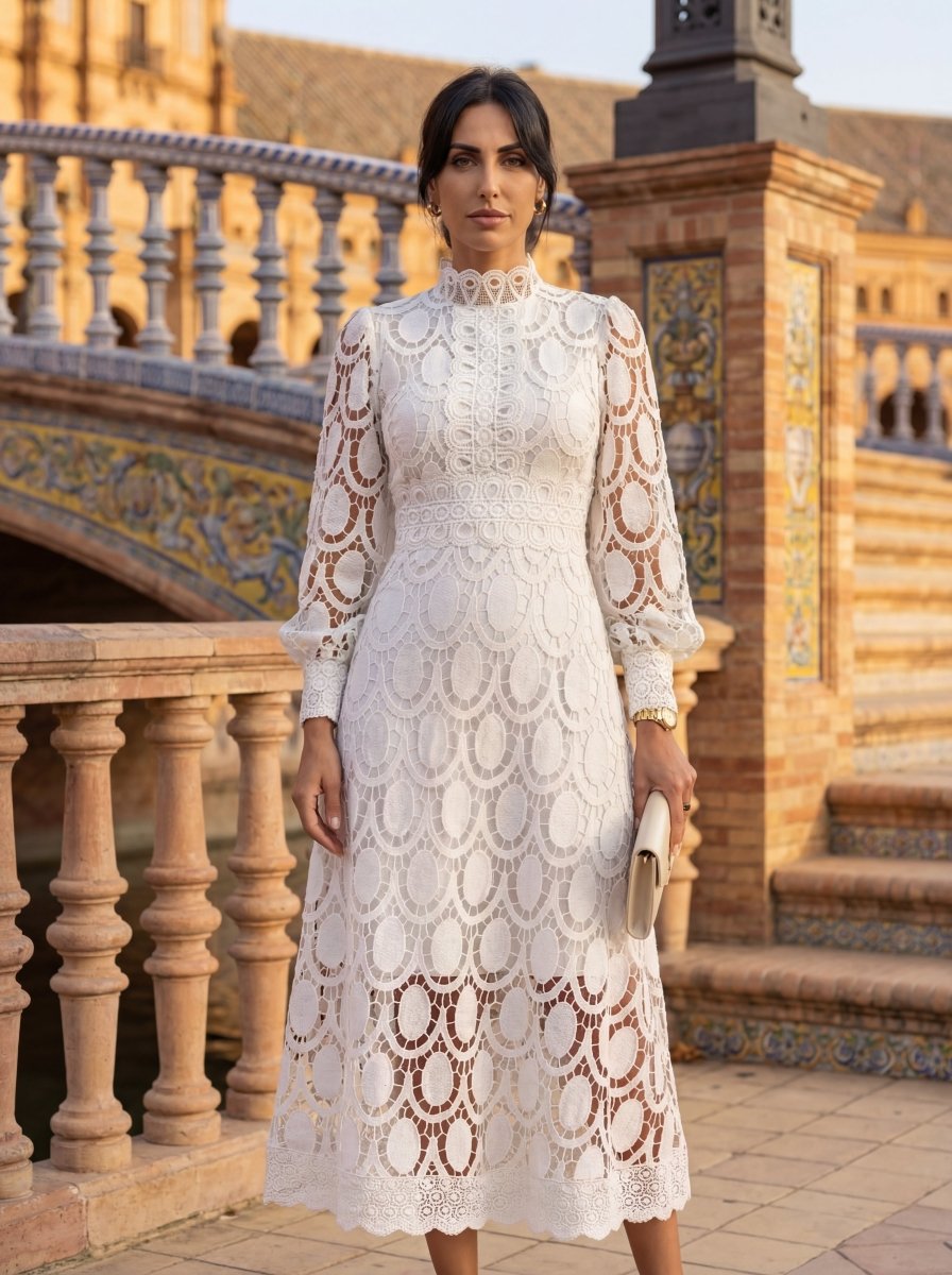 Carmona | Robe en dentelle de printemps