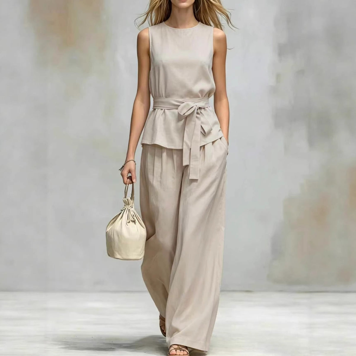 LAURA | Ensemble minimaliste en tissu léger