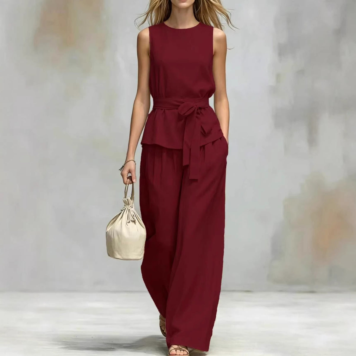 LAURA | Ensemble minimaliste en tissu léger