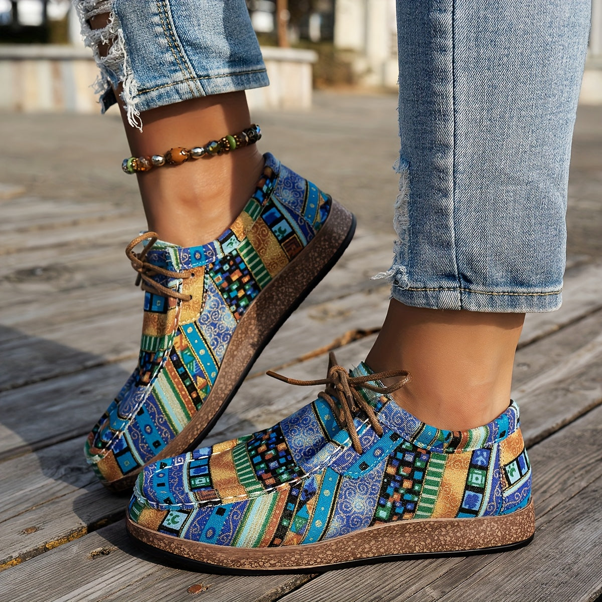 LÉONIE™ | Chaussures rétro colorées pour femme