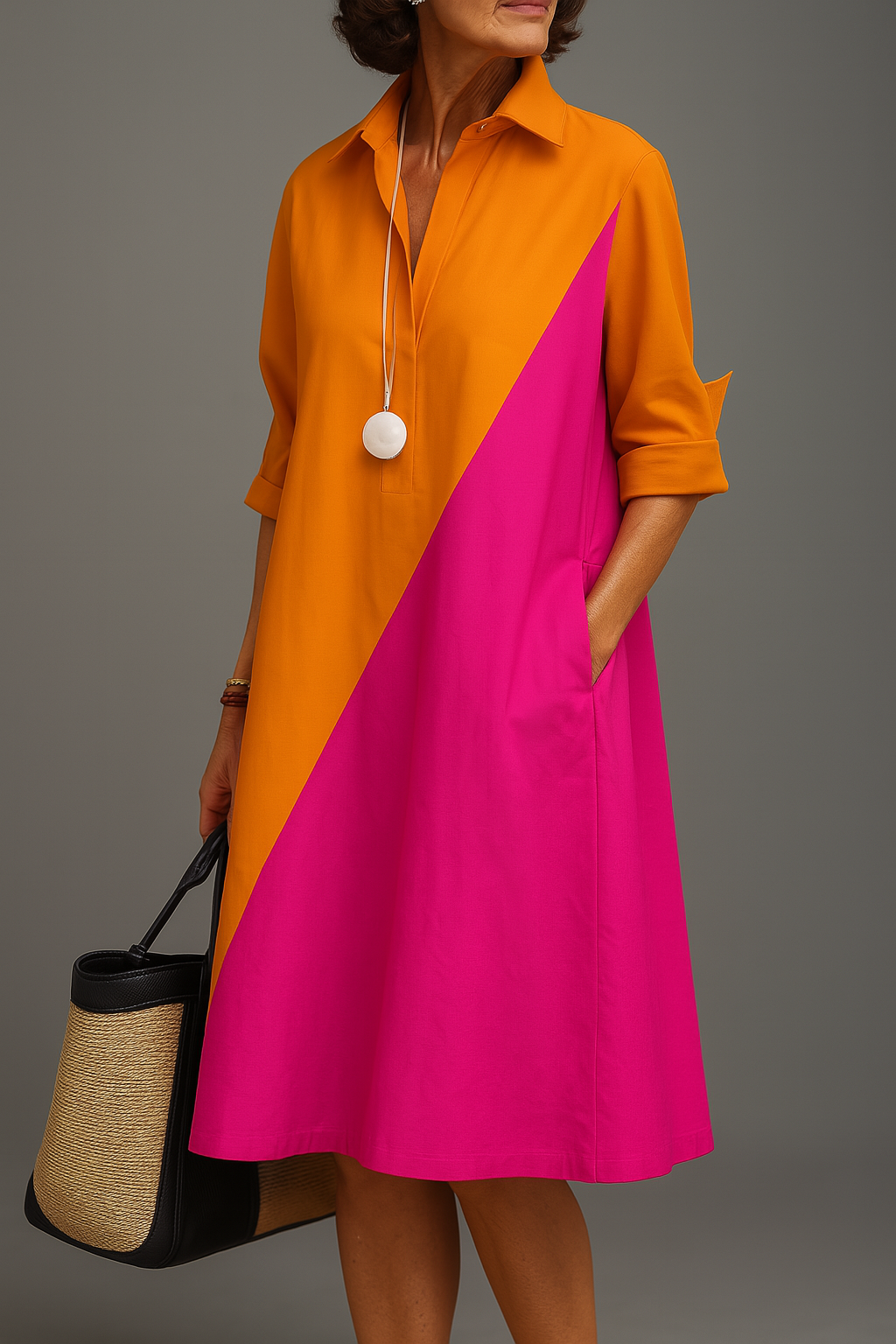 Kayla | Robe midi soignée et stylée