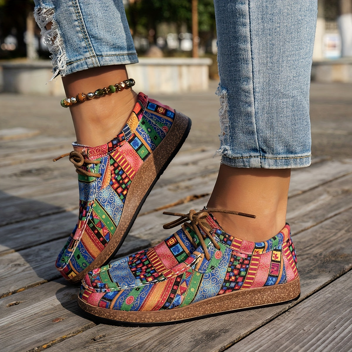 LÉONIE™ | Chaussures rétro colorées pour femme