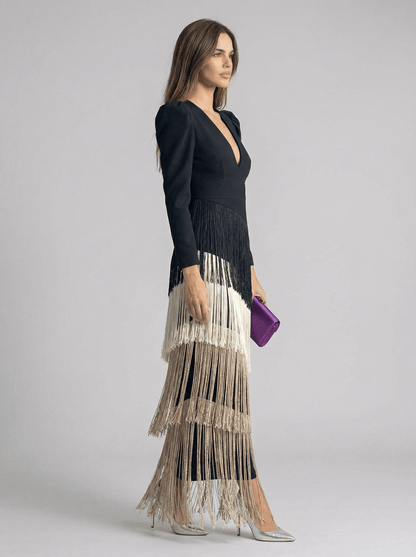 Sauge | Robe à franges