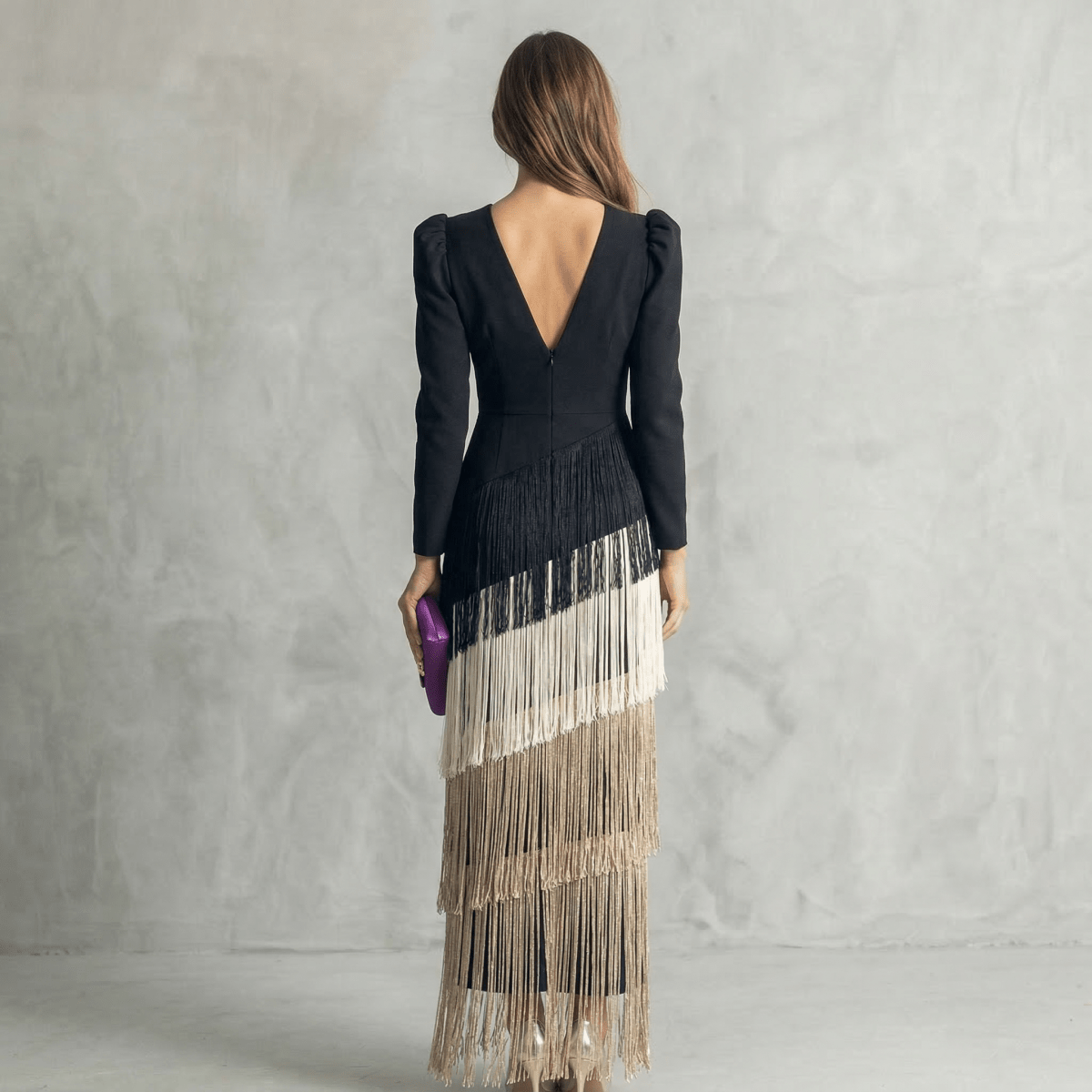 Sauge | Robe à franges